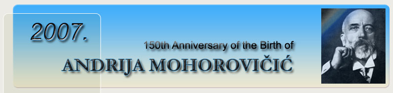 Mohorovicic 150th Anniversary
