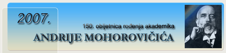 Andrija Mohorovii - 150. obljetnica roenja